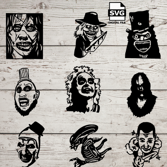 Horror Movie Characters SVG Files