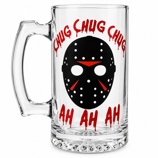 Chug Chug Chug Jason 28oz Beer Mug