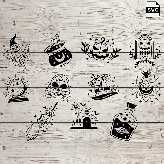 Magic doodles bundle. SVG digital download preview.