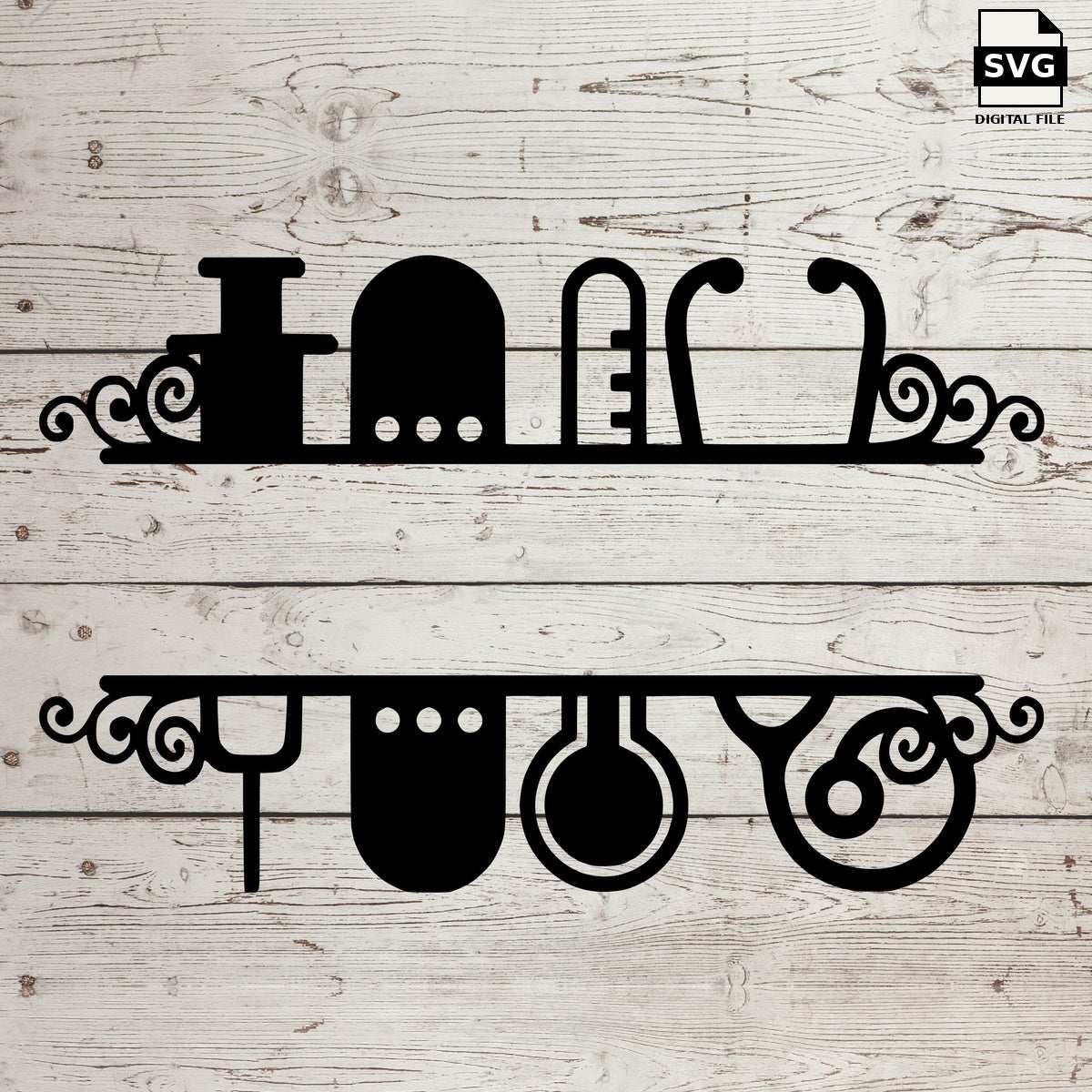 Nurse life monogram. SVG digital download preview.
