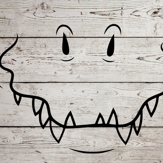 Reptile mouth SVG design cropped from the original artwork for a square digital file preview.