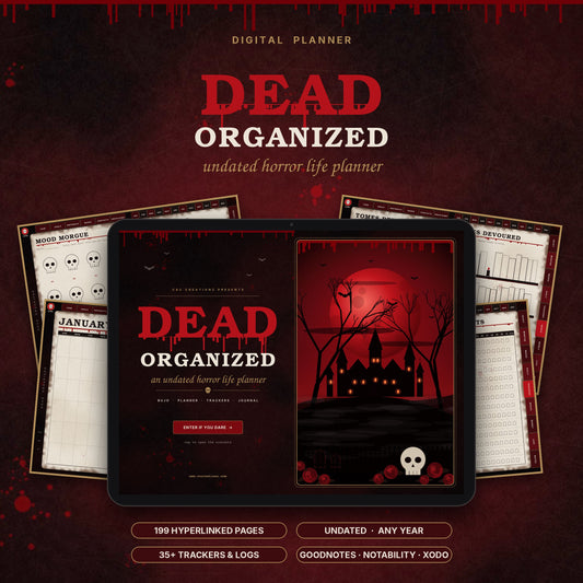 Dead Organized – Undated Horror Digital Planner