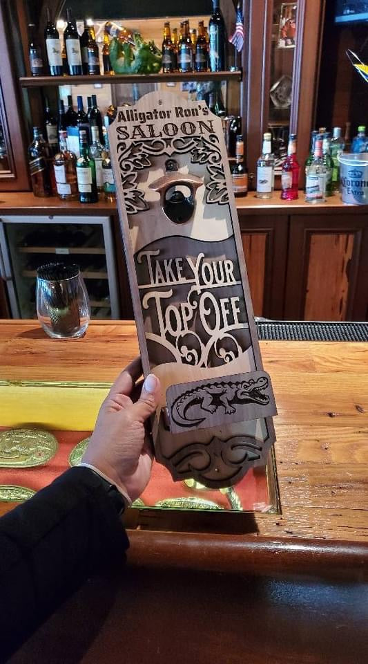 Bottle wall opener