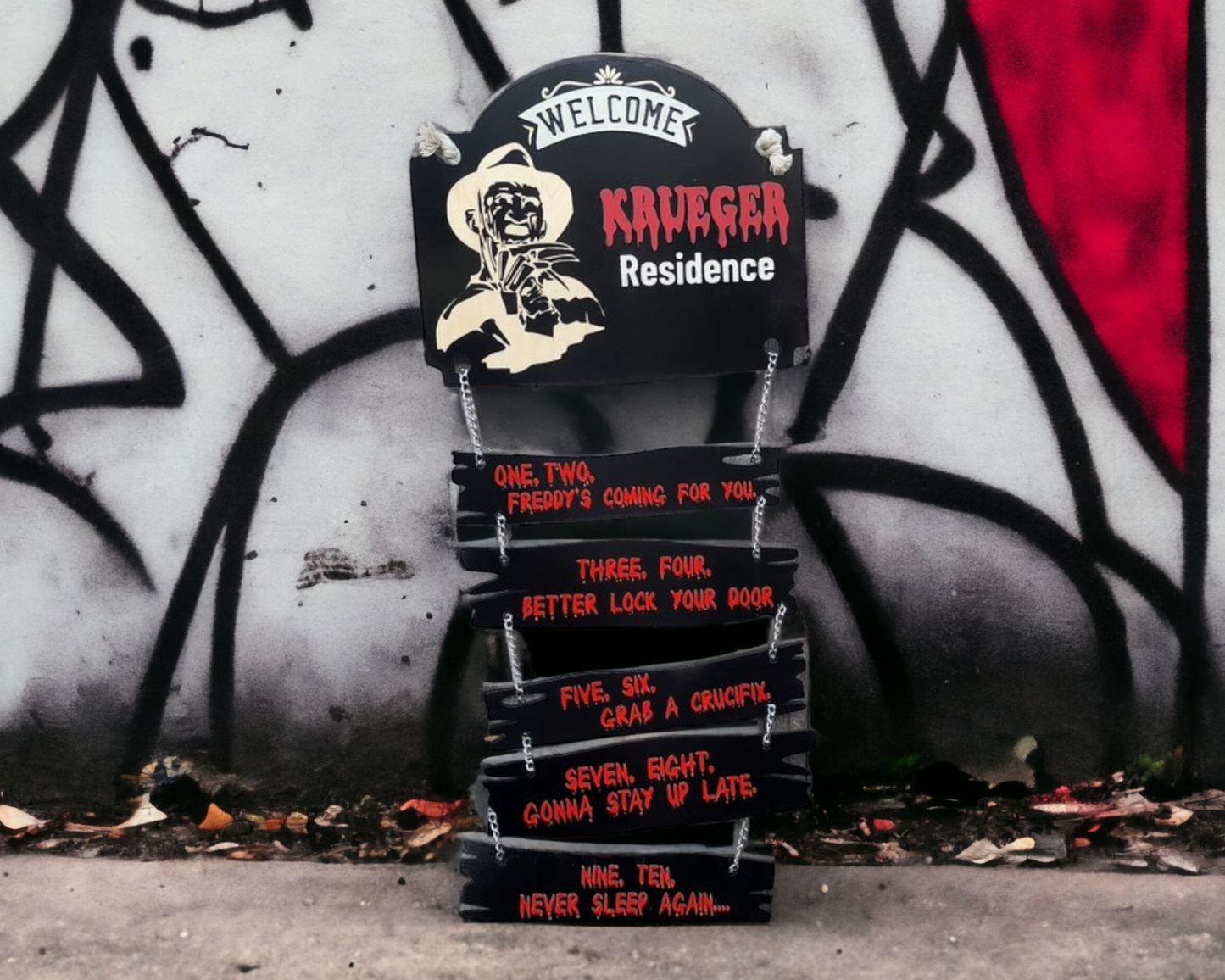 Halloween Krueger Wall / Door Hanger