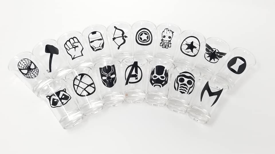 Avengers shot glass set 