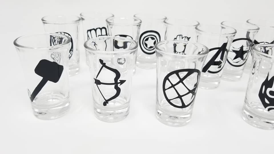 Endgame shot glasses