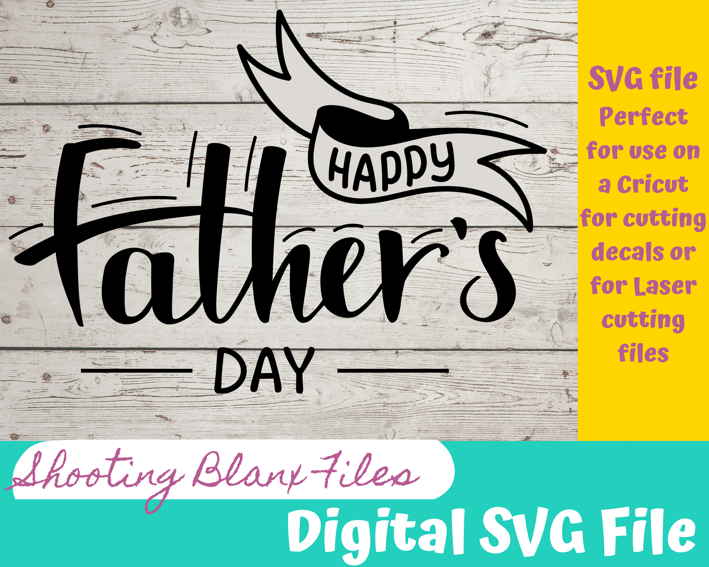 Happy Father's Day Banner SVG