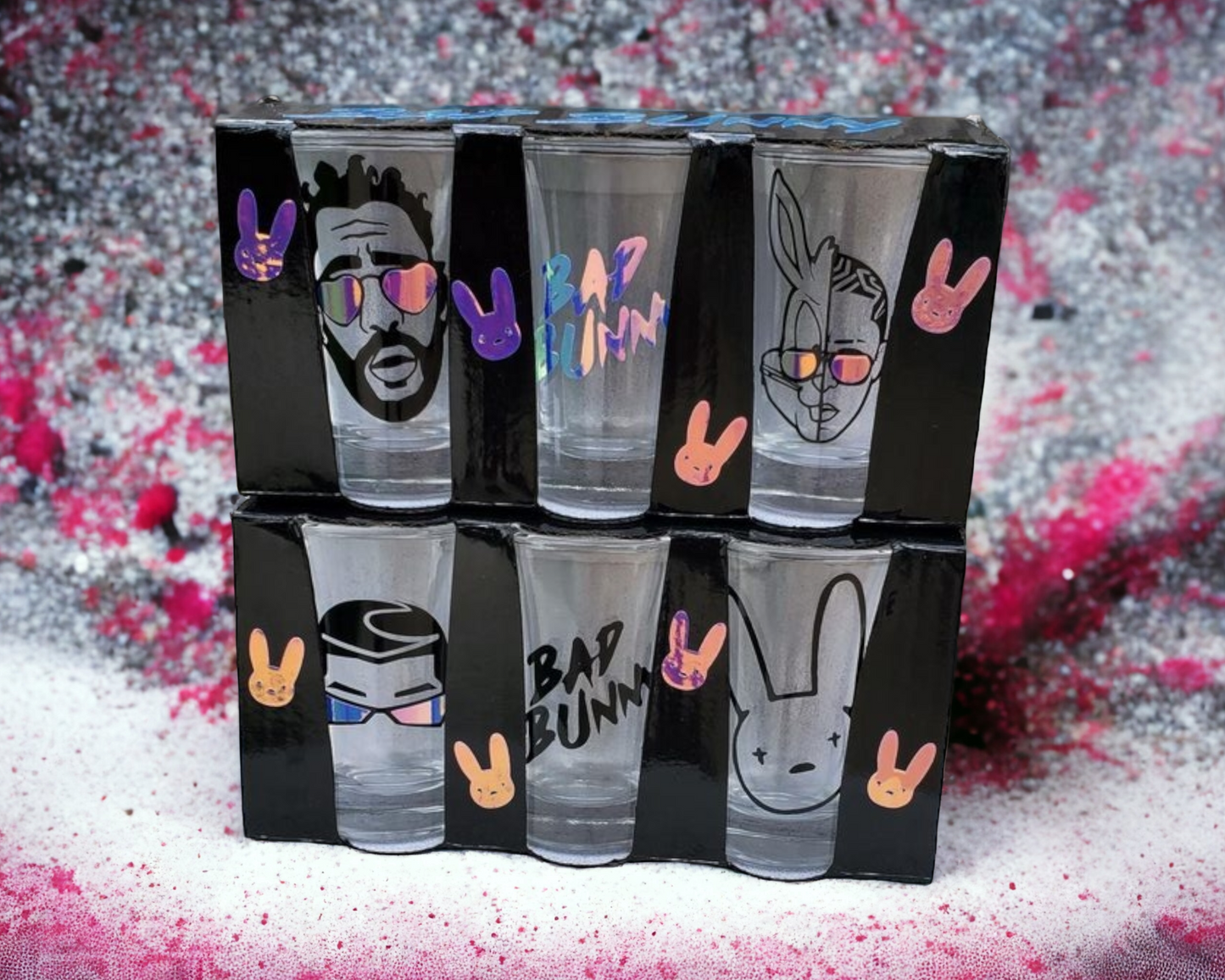 Bad Bunny Custom Shot Glasses