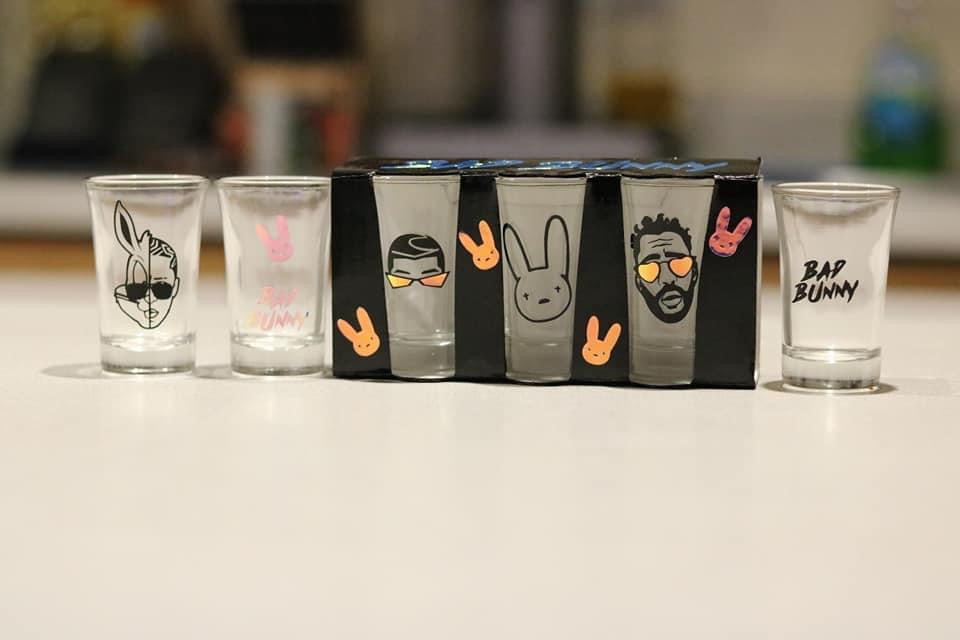 Bad Bunny Custom Shot Glasses