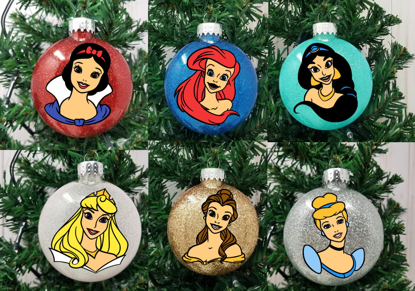 Disney Glitter Ornaments