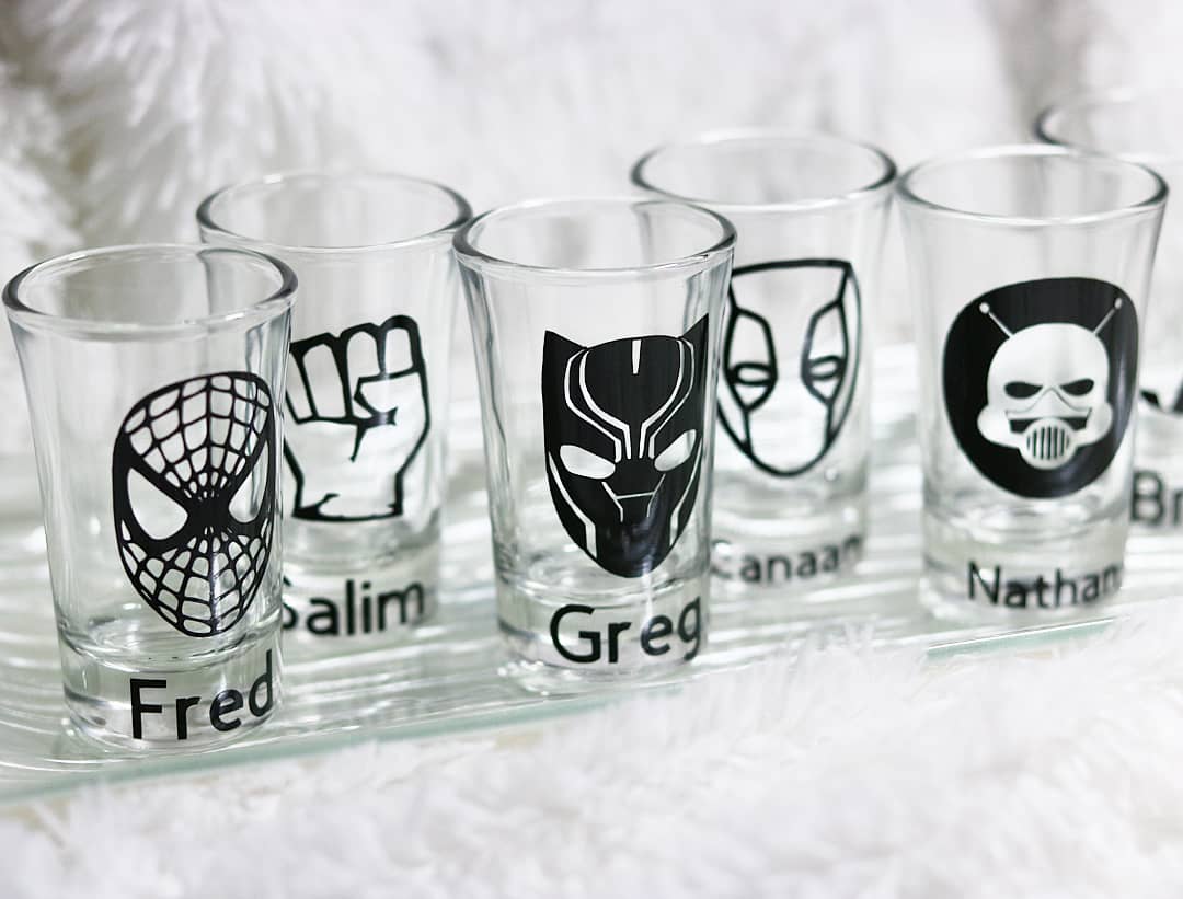Marvel Groomsman Gift, Marvel Set, Bar Glass Set, - CCCreationz