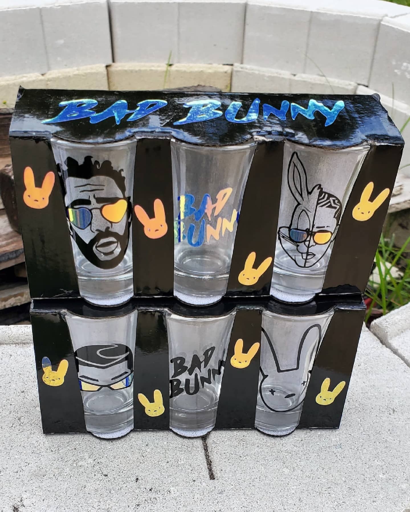 Bad Bunny Custom Shot Glasses