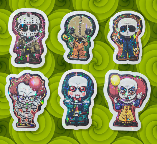 Horror Sticker individuals or set of 6
