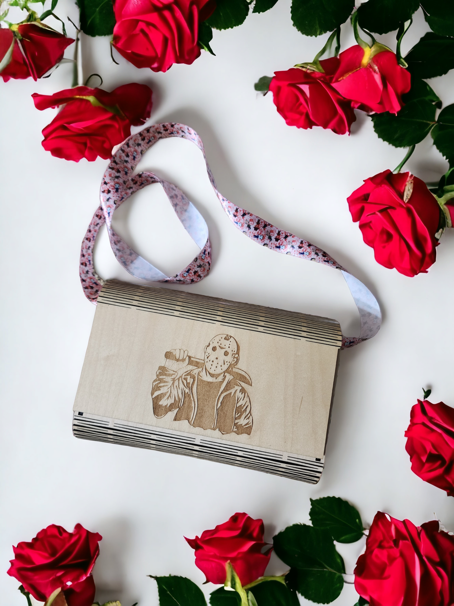Horror Wooden Clutch Purse - Jason Friday the 13th
