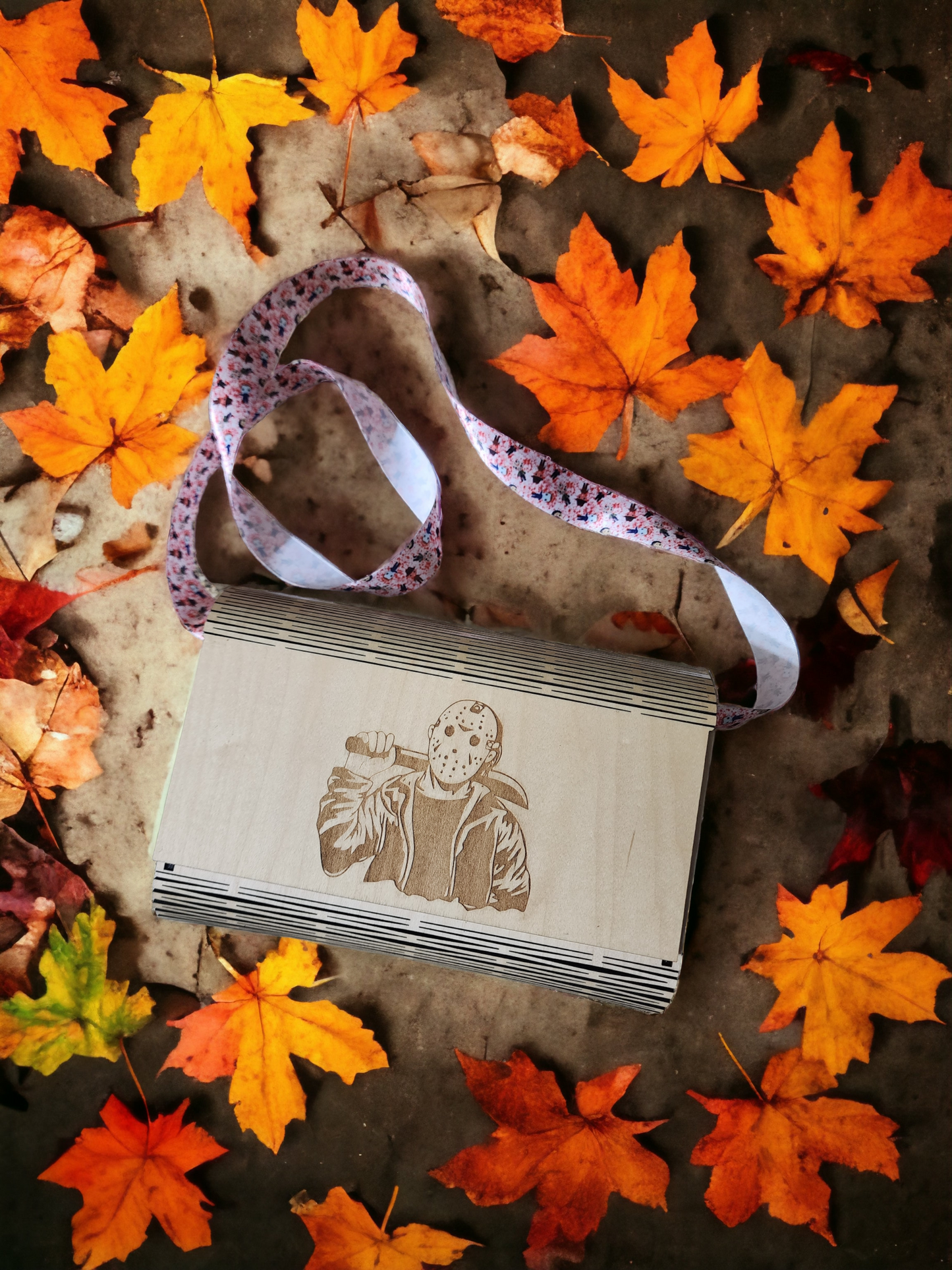 Horror Wooden Clutch Purse - Jason Friday the 13th