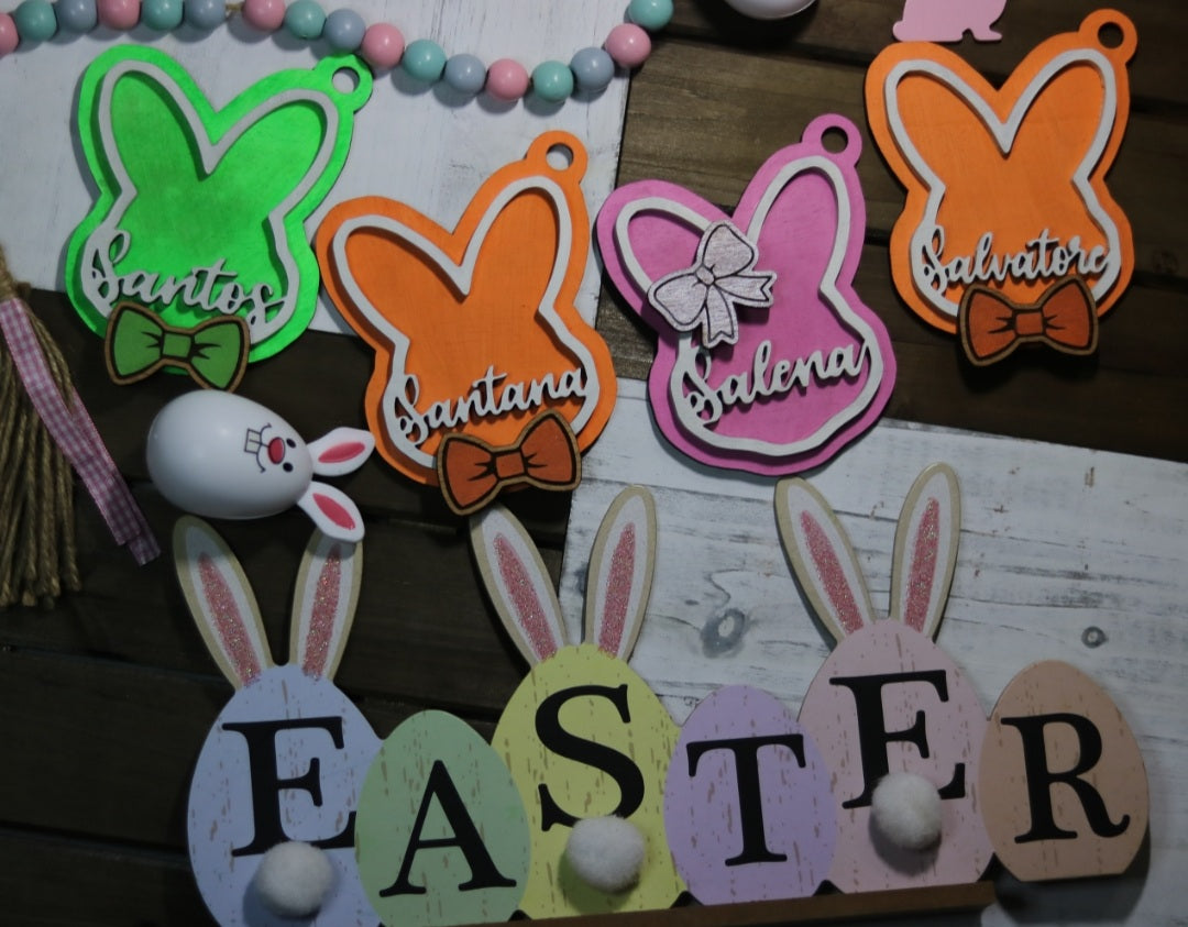 Easter Bunny Basket Tags