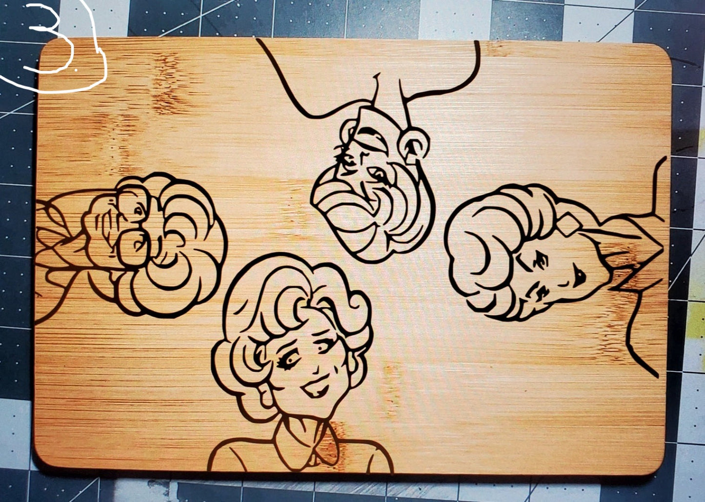 Golden Girls Themed Cutting/ Charcuterie Board