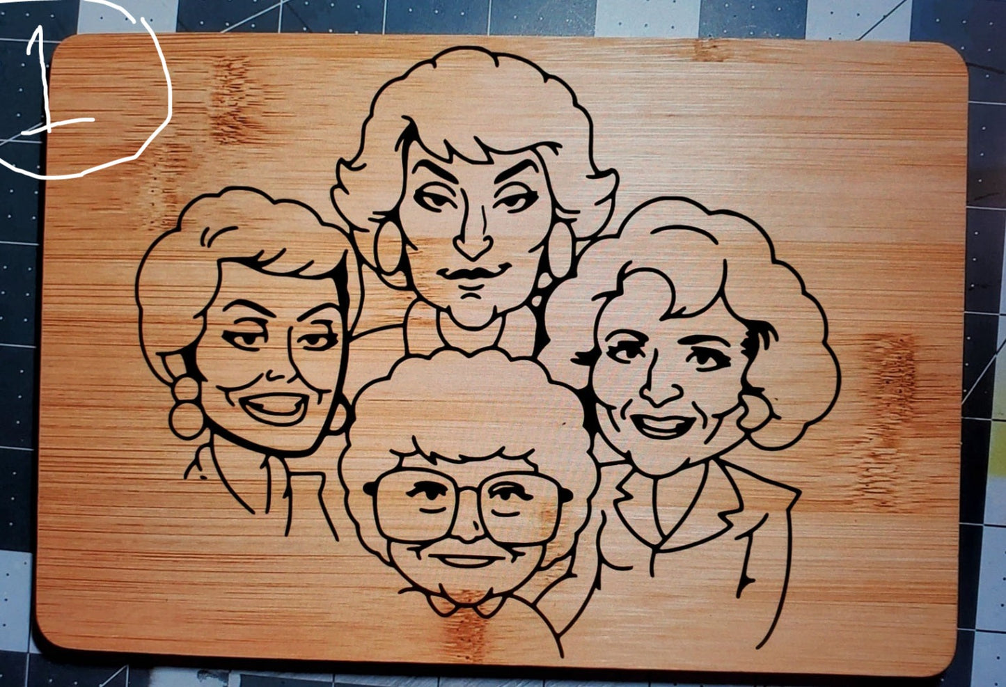 Golden Girls Themed Cutting/ Charcuterie Board