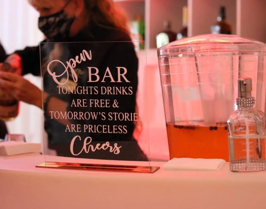 Bar Acrylic Sign