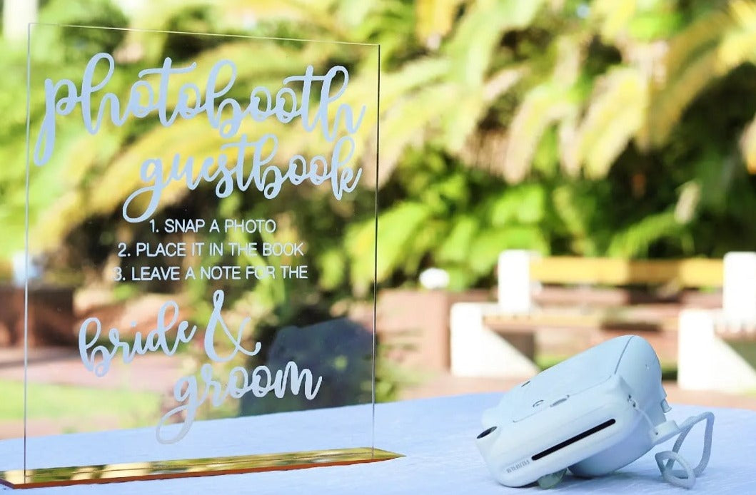 Photo Booth Acrylic Sign