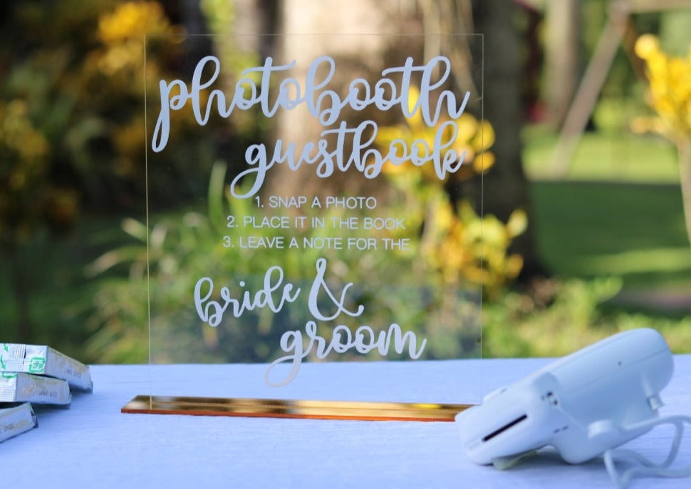 Photo Booth Acrylic Sign