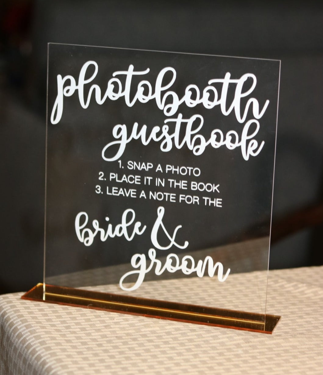 Photo Booth Acrylic Sign