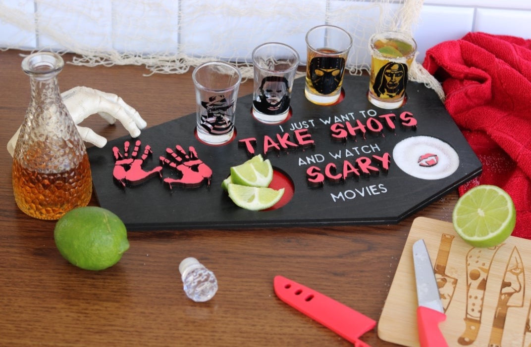 Horror shot tray