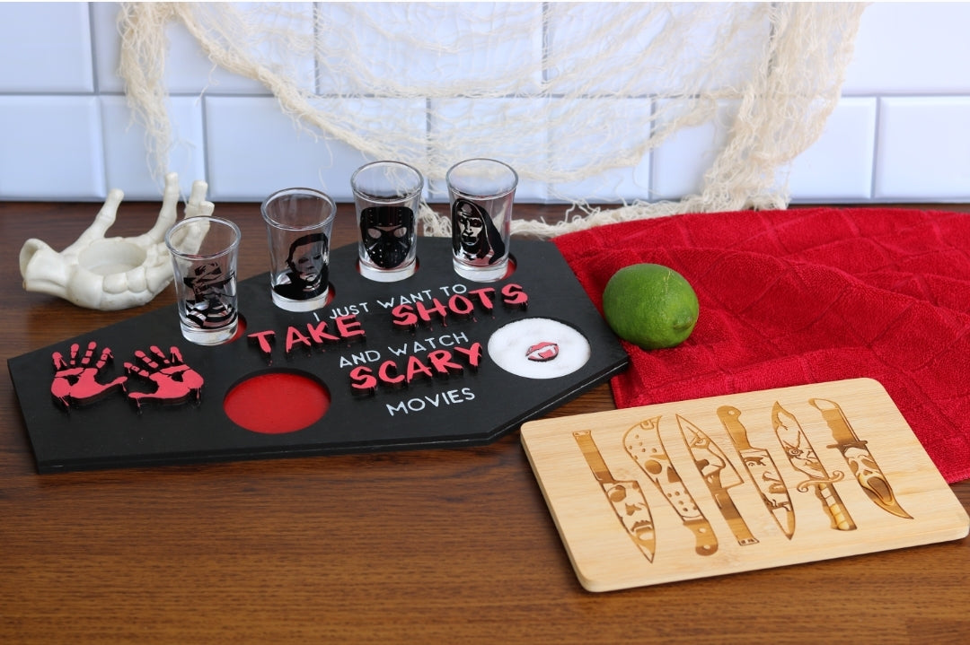 Horror shot tray