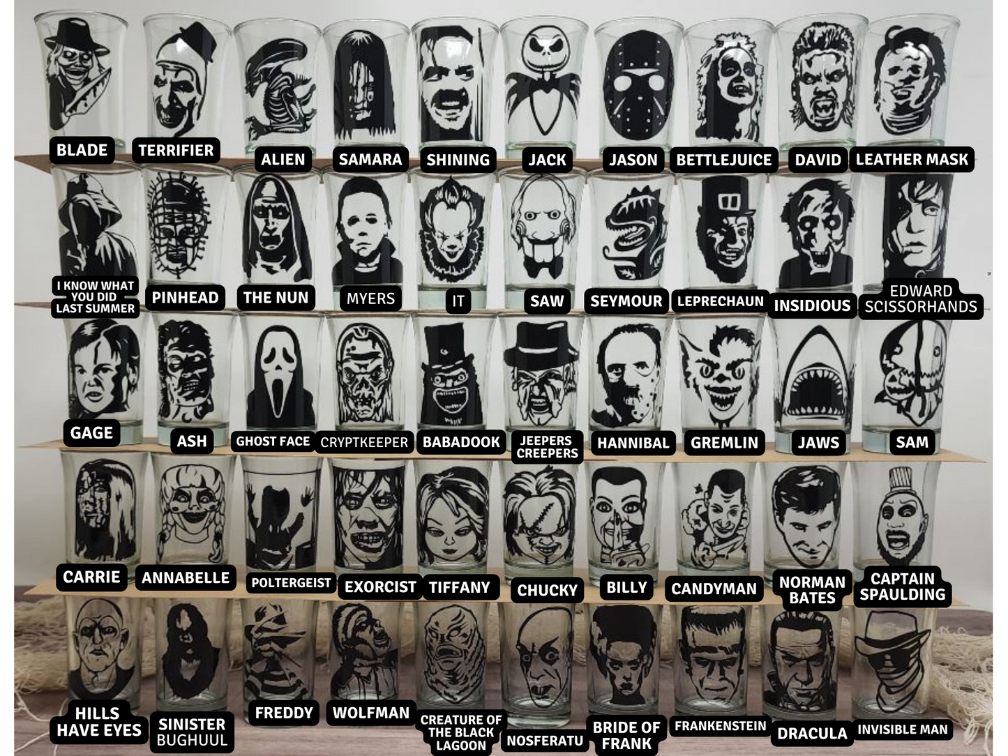 Pick and choose Horror Christmas Ornaments