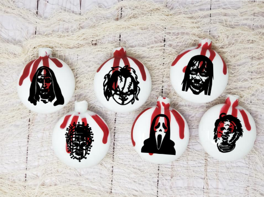 Pick and choose Horror Christmas Ornaments