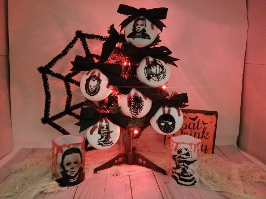 Pick and choose Horror Christmas Ornaments