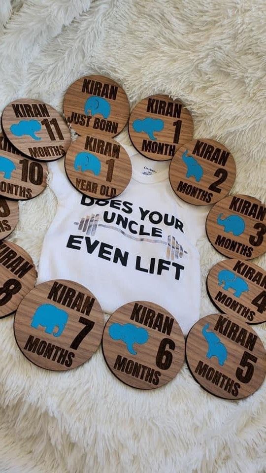 Milestone Disc wooden Customizable