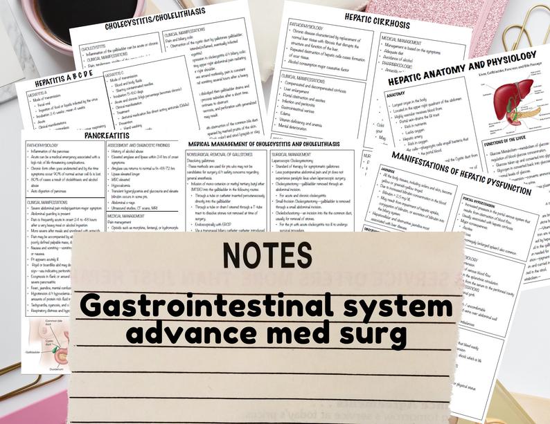 Gastrointestinal System - Nursing Notes Digital