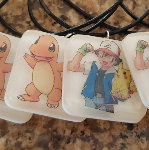 Birthday Party Favors / Party pendants/ character party favors / Pokemon / Princess / Disney - CCCreationz