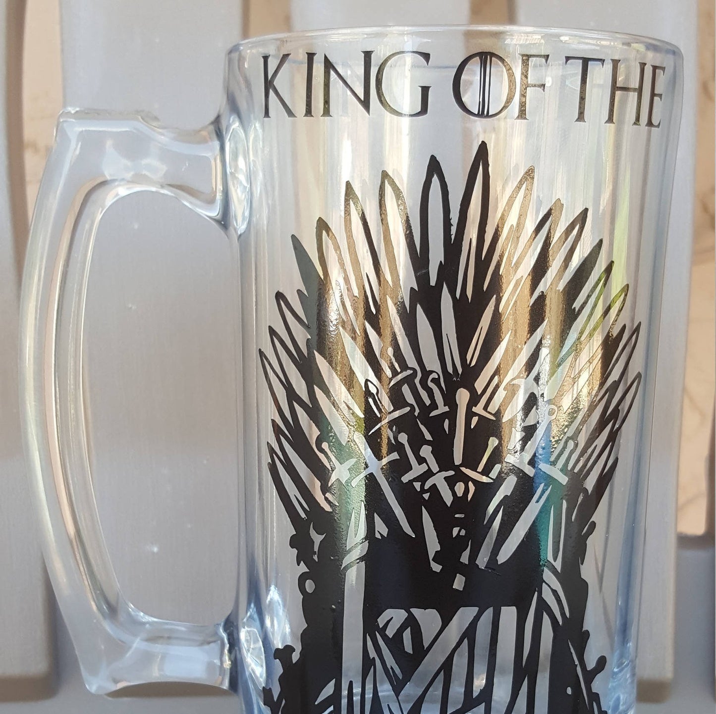 Game of Thrones Beer Mug, Iron throne, Personalized, Grooms Gift, Valentines Gift, Gift for him - CCCreationz