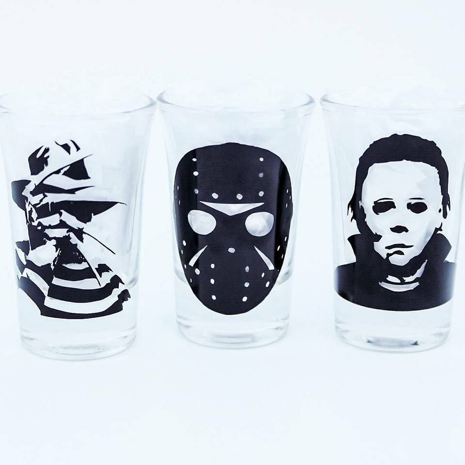 Horror Shot Glasses Set, Freddy Kruger, Jason, Micheal Myers, Horror Lover, Horror Movie - CCCreationz