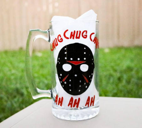Chug Chug Chug Jason 28oz Beer Mug - CCCreationz