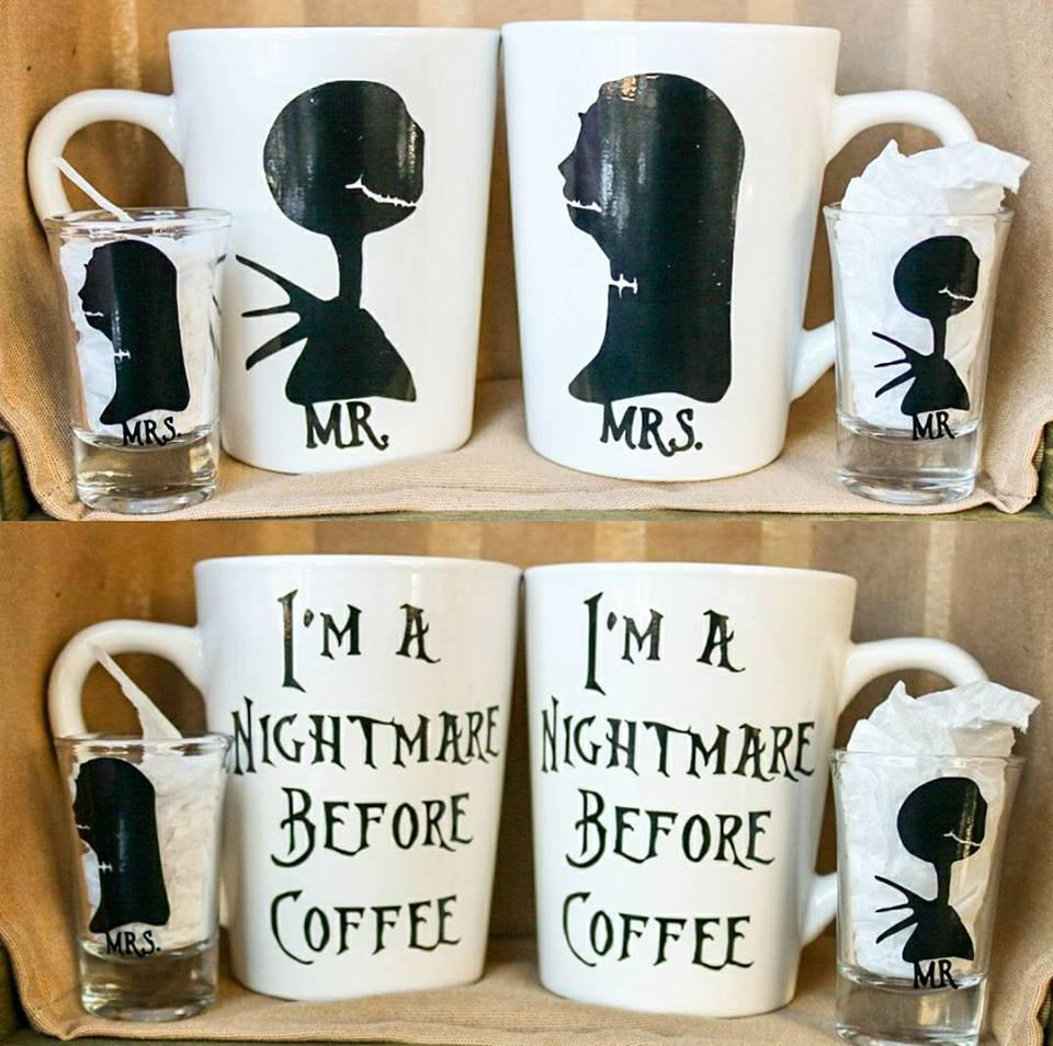 Nightmare Before Christmas Coffee and Shot glass set - CCCreationz