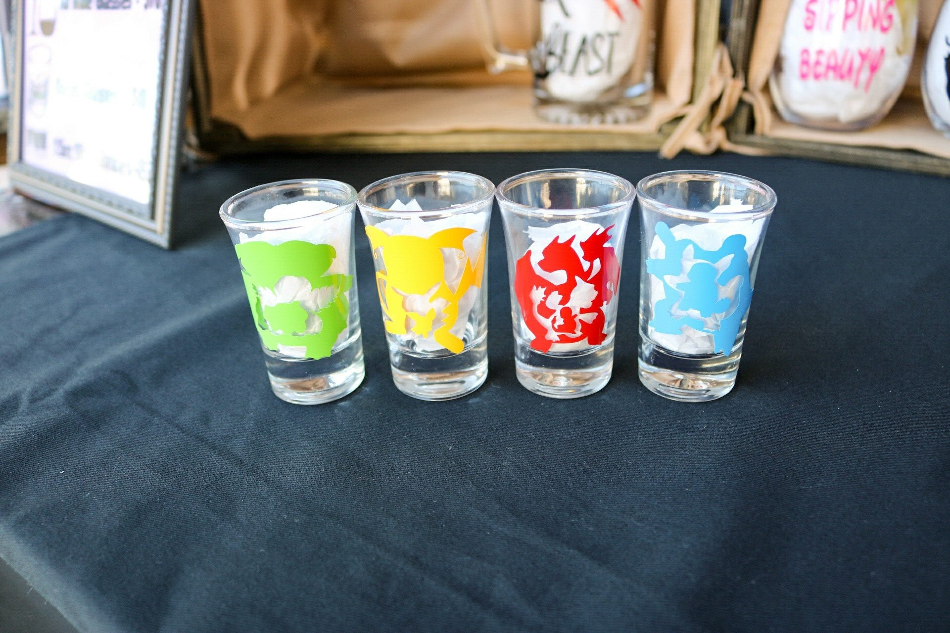 Pokemon go Shot glass set, Charmander, Pokemon gifts, for him, Pokeball, Pokeballs - CCCreationz