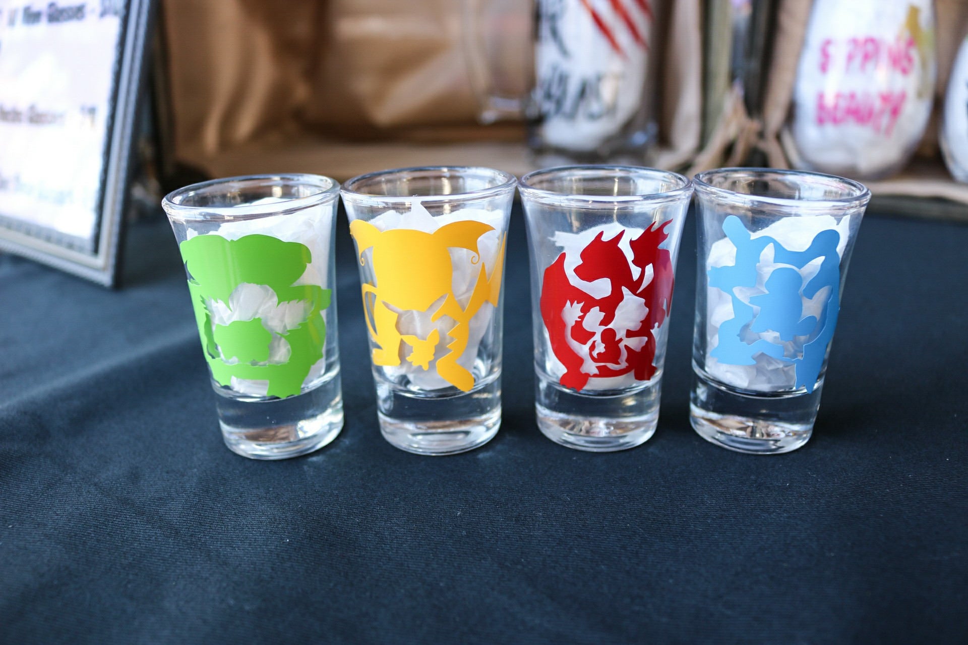 Pokemon go Shot glass set, Charmander, Pokemon gifts, for him, Pokeball, Pokeballs - CCCreationz