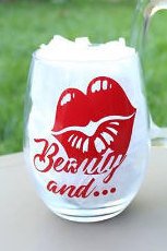 Beauty and The Beast (beard), Couple gift, matching cups, Gift for her, His and her gift - CCCreationz