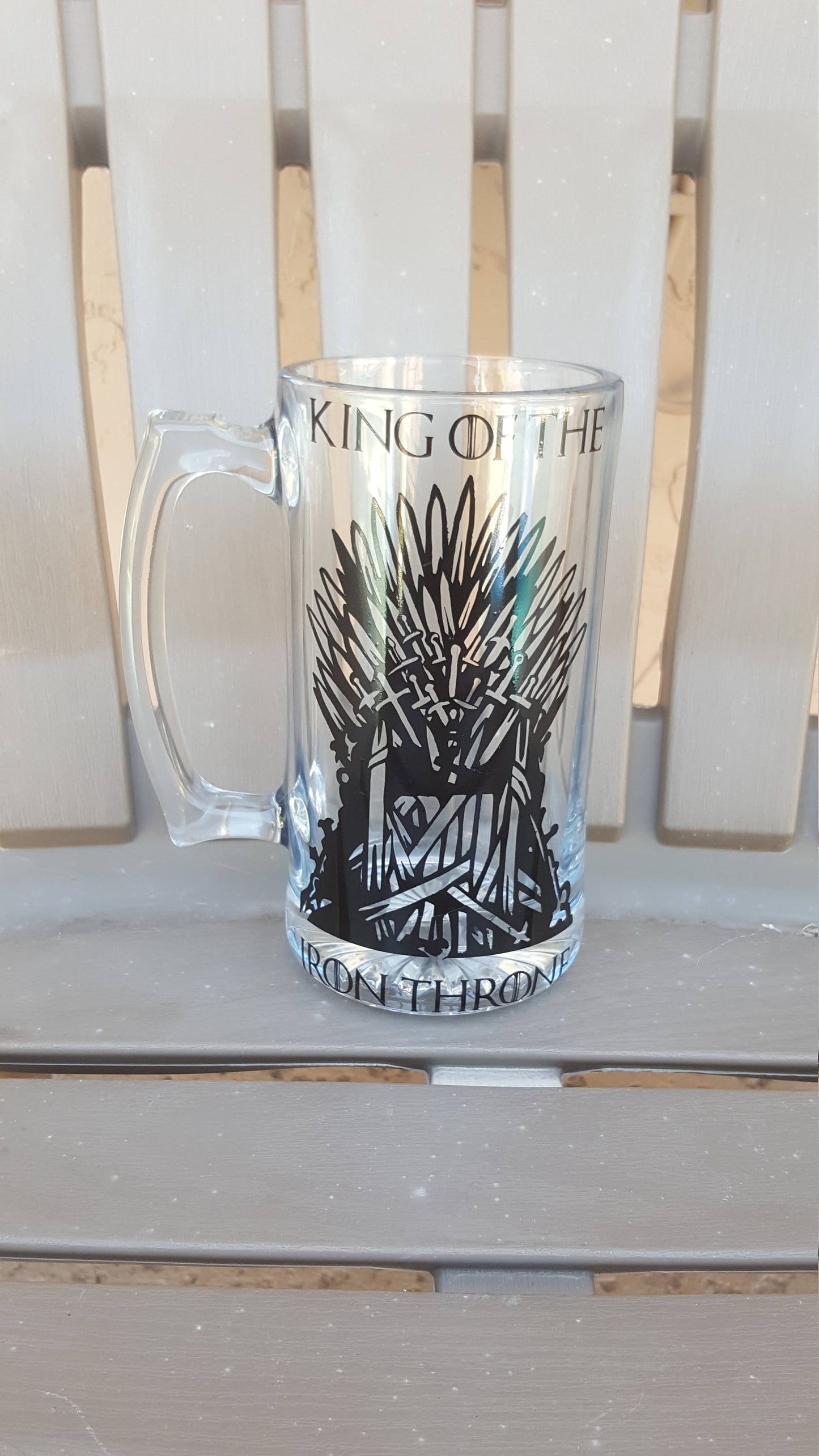 Game of Thrones Beer Mug, Iron throne, Personalized, Grooms Gift, Valentines Gift, Gift for him - CCCreationz