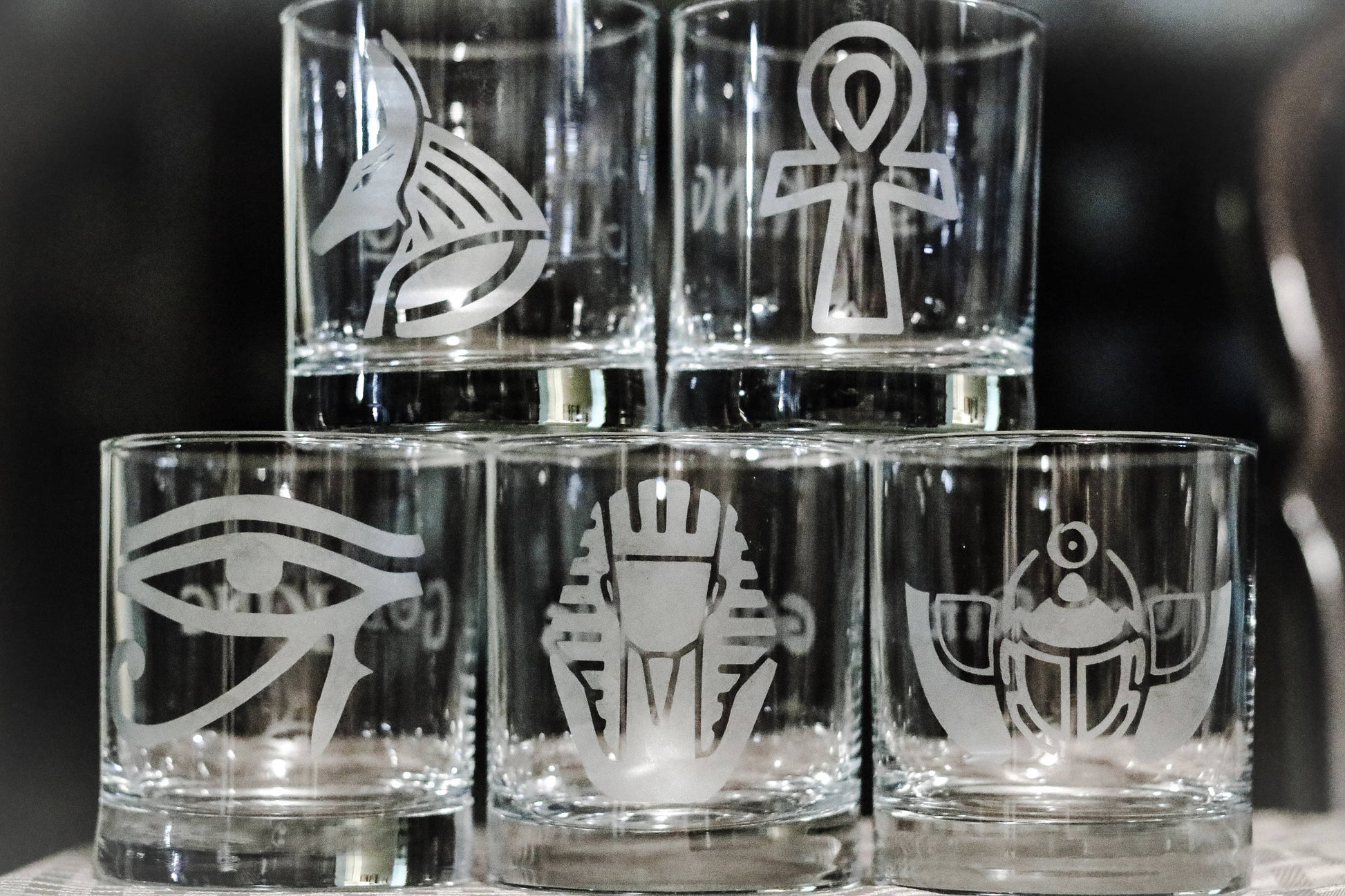 Etched Can Glasses