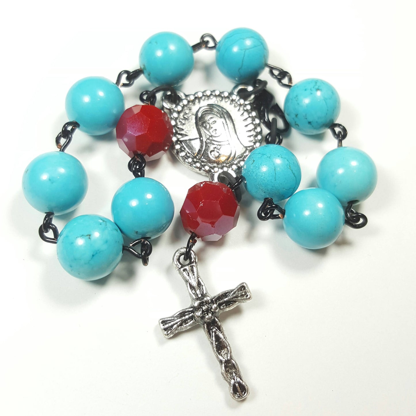 Rosary, Crucifix, Protection, Communion Gift, Cross Jewelry, Custom Rosary, Gift for her - CCCreationz
