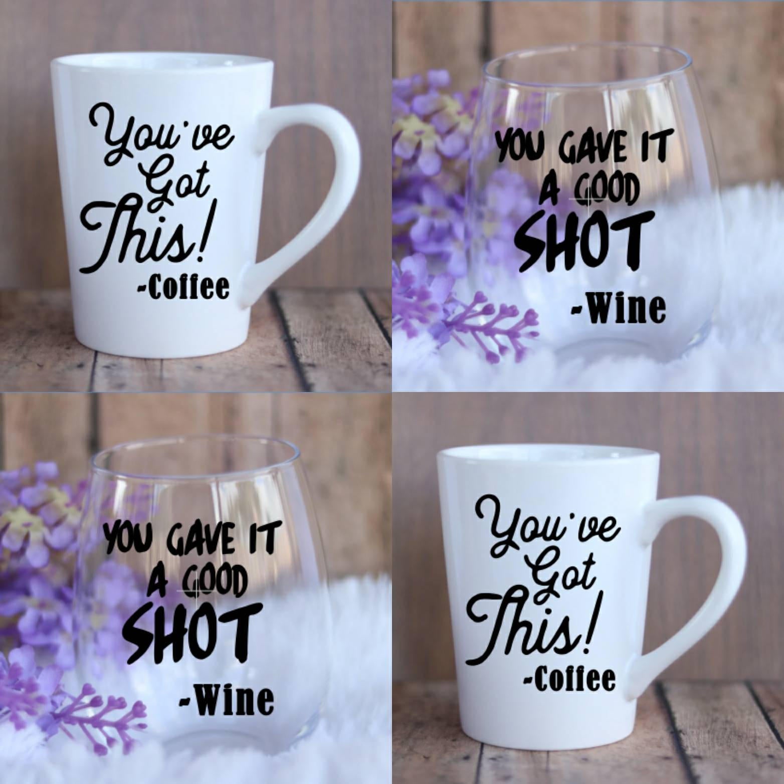 Mother's Day Gift, Gift for Mom, Funny mug, funny wine glass, mug and wine glass set, gifts for her - CCCreationz