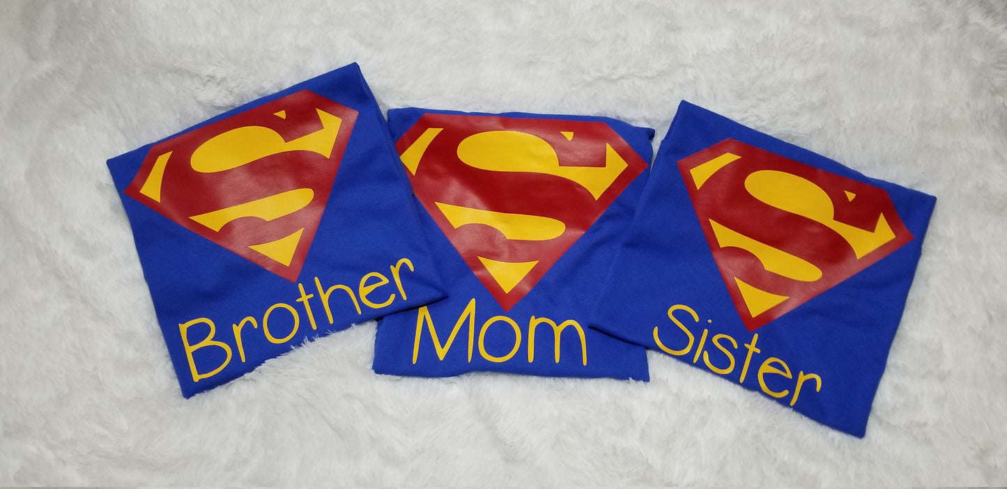 Superman Shirt, Superman Birthday, Super Hero Shirt, Supermom Shirt, Custom Birthday Tee - CCCreationz