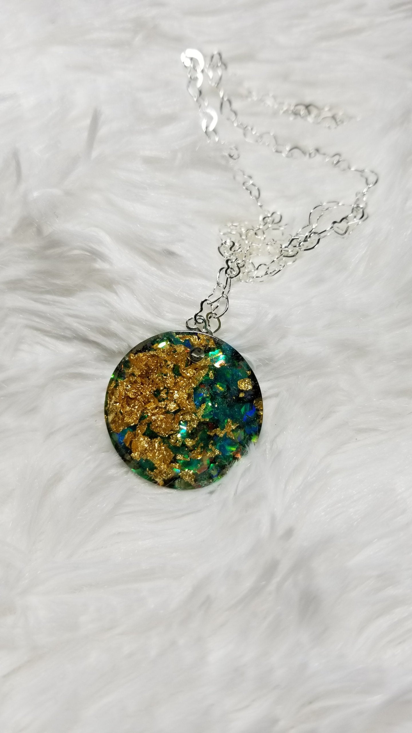 Resin Pendant, Bridal Jewelry, Wedding Gift, Bridal Jewelry, Valentines Day - CCCreationz