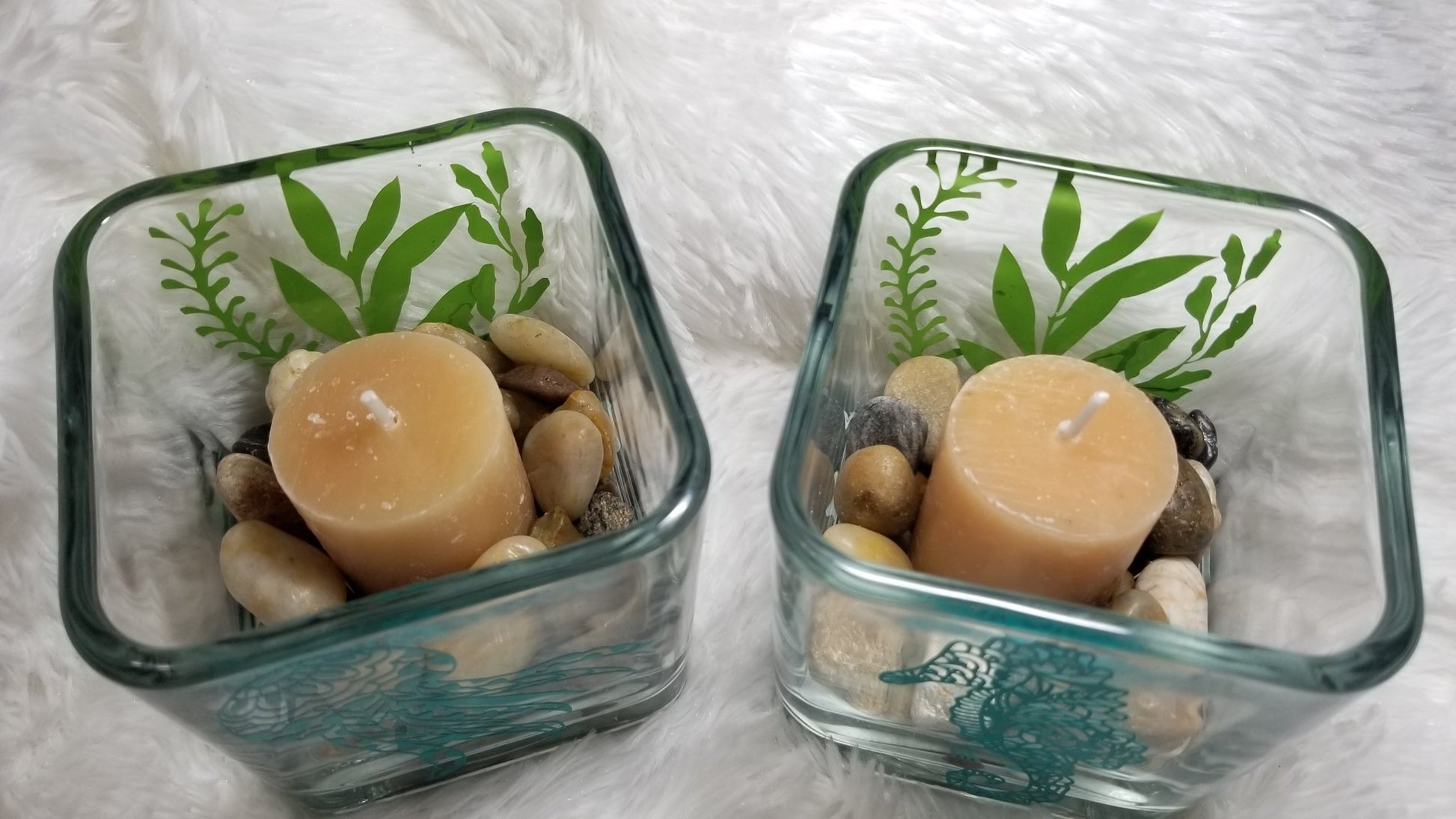 Sea Horse Candle Holder-Square, Octopus Candle, Under the Sea, Candle, beach theme decor - CCCreationz