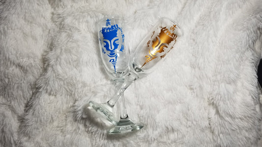 Buddha, Buddha glasses, Meditation, Relaxation, Kitchen decor, Couple Champagne, Wedding glasses - CCCreationz