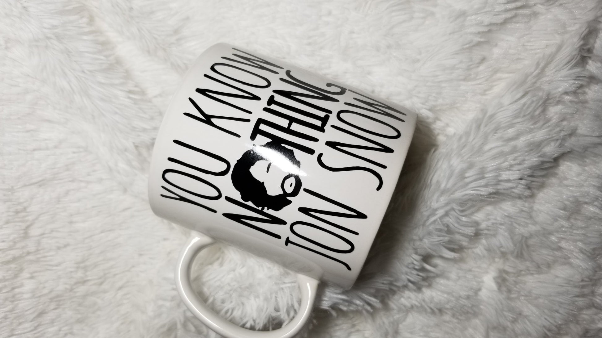 Game of Thrones, GOT, Jon Snow mug,  Game of Thrones coffee mug, big coffee mug - CCCreationz